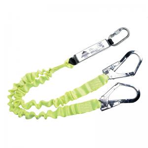 Portwest Double Elasticated 1.8m Lanyard with Shock Absorber Yellow
