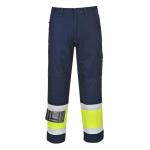 Portwest Hi Vis Modaflame Trousers M YellowNavy POW25817