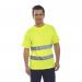 Portwest Hi Vis Cotton Comfort T-Shirt SS XS Yellow POW26291