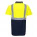 Portwest Hi Vis Contrast Polo Shirt SS XS YellowNavy POW26293