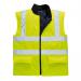 Portwest Hi Vis Reversible Bodywarmer XS Yellow POW26378