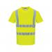 Portwest High Visibility Cotton Comfort T-Shirt Short Sleeve Yellow Large S170YERL POW26820