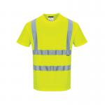 Portwest High Visibility Cotton Comfort T-Shirt Short Sleeve Yellow 3XL S170YERXXXL POW26825