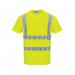 Portwest High Visibility Cotton Comfort T-Shirt Short Sleeve Yellow 3XL S170YERXXXL POW26825