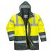 Portwest Hi Vis Contrast Winter Traffic Jacket XS YellowGreen POW27091