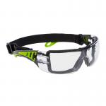 Portwest Tech Look Plus Spectacles Clear (Pack of 12) POW27355