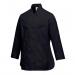 Portwest Rachel Womens Chefs Jacket LS XS Blk POW27643