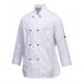 Portwest Rachel Womens Chefs Jacket LS XS White POW27649