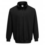 Portwest Sorrento Zip Neck Sweatshirt L Blk POW27673