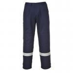 Portwest Bizflame Work Trousers L Navy Tall POW27713