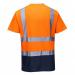 Portwest Hi Vis Contrast T-Shirt SS L OrangeNavy POW27721