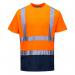 Portwest Hi Vis Contrast T-Shirt SS M OrangeNavy POW27722