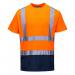 Portwest Hi Vis Contrast T-Shirt SS XL OrangeNavy POW27724