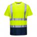 Portwest Hi Vis Contrast T-Shirt SS L YellowNavy POW27727