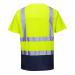 Portwest Hi Vis Contrast T-Shirt SS L YellowNavy POW27727