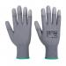Portwest PU Fingertip Glove L Gry (Pack of 12) POW27915