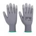 Portwest PU Fingertip Glove XS Gry (Pack of 12) POW27919