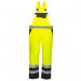 Portwest Hi Vis Breathable Contrast Rain Bib and Brace L YellowBlk POW28061