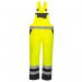 Portwest Hi Vis Breathable Contrast Rain Bib and Brace XL YellowBlk POW28064