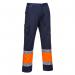 Portwest Hi Vis Contrast Class 1 Service Trousers L OrangeNavy POW28073