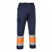 Portwest Hi Vis Contrast Class 1 Service Trousers L OrangeNavy POW28073