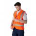 Portwest Hi Vis Band and Brace Vest L Orange (Pack of 10) POW28333