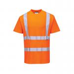 Portwest High Visibility Cotton Comfort T-Shirt Short Sleeve Orange 4XL S170ORR4XL POW28357