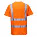 Portwest High Visibility Cotton Comfort T-Shirt Short Sleeve Orange Large S170ORRL POW28359