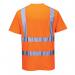 Portwest High Visibility Cotton Comfort T-Shirt Short Sleeve Orange Medium S170ORRM POW28360