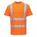 Portwest High Visibility Cotton Comfort T-Shirt Short Sleeve Orange Small S170ORRS POW28361