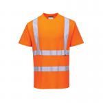 Portwest High Visibility Cotton Comfort T-Shirt Short Sleeve Orange XL S170ORRXL POW28362