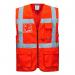 Portwest Berlin Hi Vis Executive Vest M Red (Pack of 10) POW28366