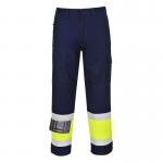 Portwest Hi Vis Modaflame Trousers L YellowNavy Tall POW28476