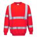 Portwest Hi Vis Sweatshirt L Red POW28543