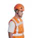 Portwest Madrid Hi Vis Half Mesh Executive Vest L Orange (Pack of 10) POW28573