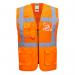 Portwest Madrid Hi Vis Half Mesh Executive Vest 3XL Orange (Pack of 10) POW28578