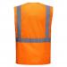 Portwest Madrid Hi Vis Half Mesh Executive Vest 3XL Orange (Pack of 10) POW28578