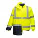 Portwest Hi Vis 5-in-1 Contrast Essential Jacket L YellowNavy POW28625