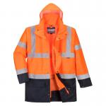 Portwest Hi Vis 5-in-1 Contrast Essential Jacket M OrangeNavy POW28632