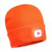 Portwest Beanie USB Rechargeable LED Head Light Orange (Pack of 12) POW28710