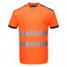 Portwest PW3 Hi Vis Cotton Comfort T-Shirt SS L OrangeBlk POW28786