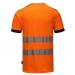 Portwest PW3 Hi Vis Cotton Comfort T-Shirt SS L OrangeBlk POW28786