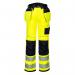 Portwest PW3 Hi Vis Holster Pocket Work Trousers 30 YellowBlk POW28975