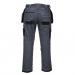 Portwest PW3 Holster Work Trousers 30 Zoom GryBlk POW29003