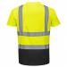 Portwest Hi Vis Contrast T-Shirt SS XL YellowBlk POW29639