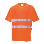 Portwest Hi Vis Cotton Comfort T-Shirt SS XS Orange POW29687