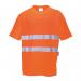 Portwest Hi Vis Cotton Comfort T-Shirt SS 4XL Orange POW29689