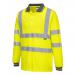 Portwest Hi Vis Polo Shirt LS XS Yellow POW29699