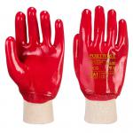 Portwest PVC Knitwrist 2XL Red (Pack of 12) POW30183