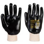 Portwest PVC Knitwrist M Blk (Pack of 12) POW30185